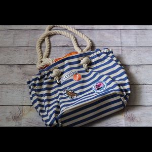 MARGARITAVILLE TOTE WITH PATCHES